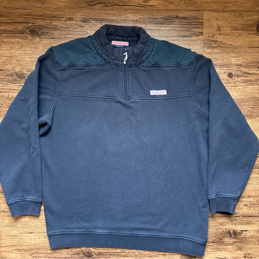 Vineyard Vines Men's Dark Blue Zip-Up Sweater